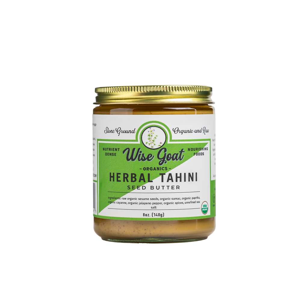 Raw Organic Stone-Ground Herbal Tahini