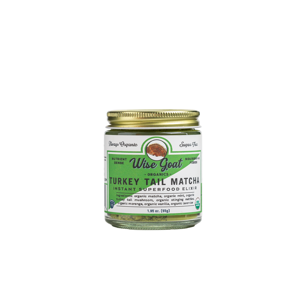 Turkey Tail Mint Matcha Superfood Powder
